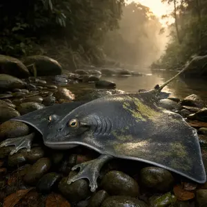 Frog + Manta ray